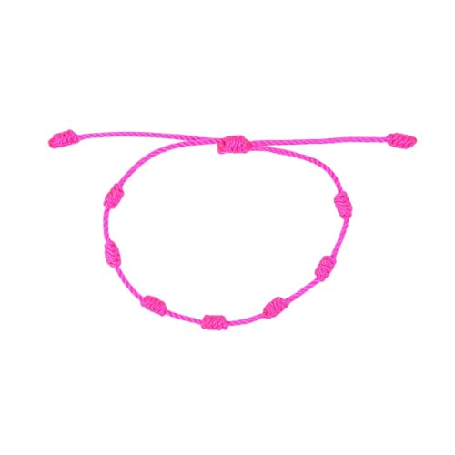 LIUYUYOUGO Handgemachtes Armband Armband Mit 7 Knoten Aus Roter Schnur Handgefertigt Verstellbar Rote Kordel Talisman Schutz Glück Geflochtene Armbänder Für Damen Mädchen Jungen Freunde Mutterta von LIUYUYOUGO