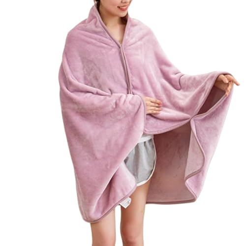 LIUYUYOUGO Stola Damen Festlich Tragbare Decke Aus Teddyfleece Für Damen Mehrweg Poncho Schal Wickeltuch Weiche Bequeme Schoßdecke Überwurf Warmer Flauschiger Fleece Umhang Für Den Winter Für B von LIUYUYOUGO