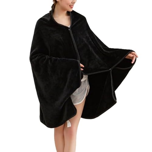 LIUYUYOUGO Stola Damen Festlich Tragbare Decke Aus Teddyfleece Für Damen Mehrweg Poncho Schal Wickeltuch Weiche Bequeme Schoßdecke Überwurf Warmer Flauschiger Fleece Umhang Für Den Winter Für B von LIUYUYOUGO