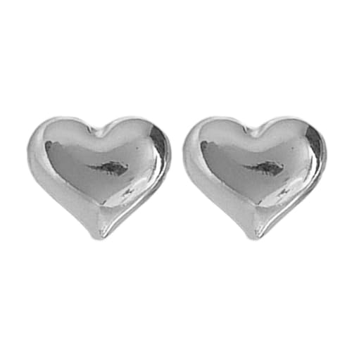 Goldene Herz-Ohrringe für Frauen, klobige Herzohrring-Ohrstecker, Liebesherzform für Frauen, Ohrstecker süße Ohrringe Herzohrringe, 1 pair von LIUZHIPENG