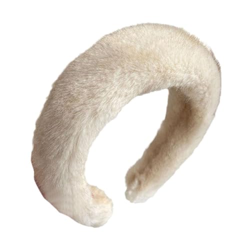 Retro Winter Imitation Pelz Faux Pelz Haarbänder Frauen Mädchen Plüsch Widen Haar Hoop Stirnband Weiche Zubehör Verdicken Haar von LIUZHIPENG