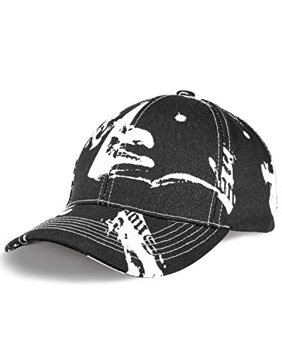 LIVACASA Baseball Cap Herren Damen Verstellbar Basecap Luftlöchern Sonnenschutz Damen Baseballkappe Cap Unisex Mütze Baumwolle Cappy für Sport Reisen Draußen Tie Dye Schwarz von LIVACASA