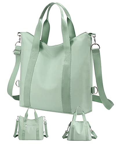 LIVACASA Schultertasche Damen Umhängetasche Wasserabweisend Multifunktional Handtasche Mädchen Shopper mit Reißverschluss Tragetasche für Schule Büro Lässig Alltag Einkauf von LIVACASA