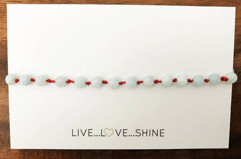 Perlmutt Perlen Und Seide Knoten Freundschaft Armband Perlmutt Perlen Und Seide Knoten Freundschaft Armband von LIVELOVESHINE13