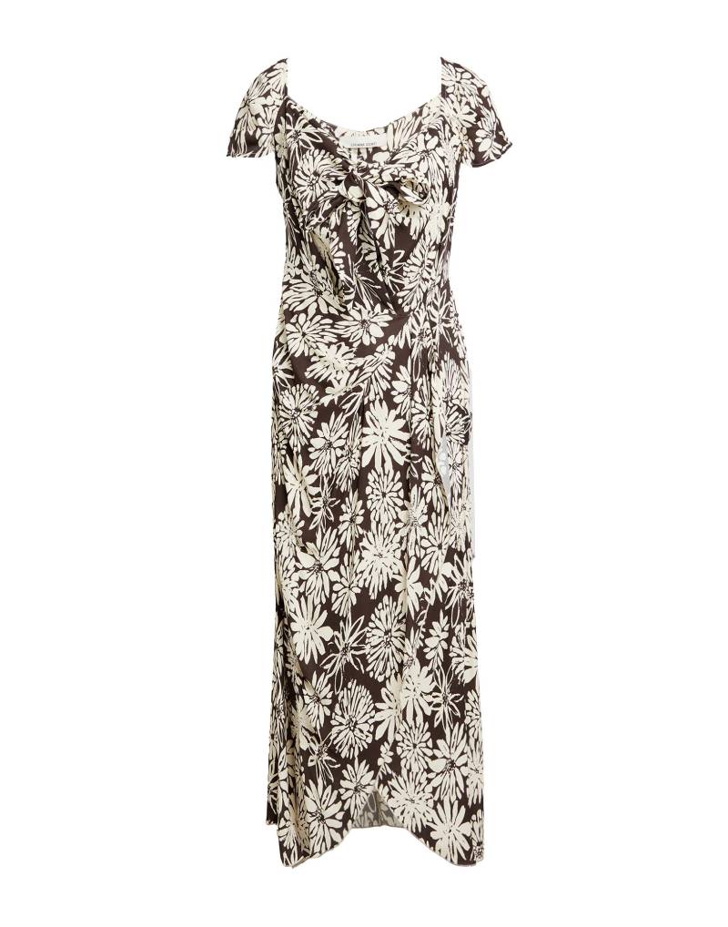 LIVIANA CONTI Midi-kleid Damen Dunkelbraun von LIVIANA CONTI