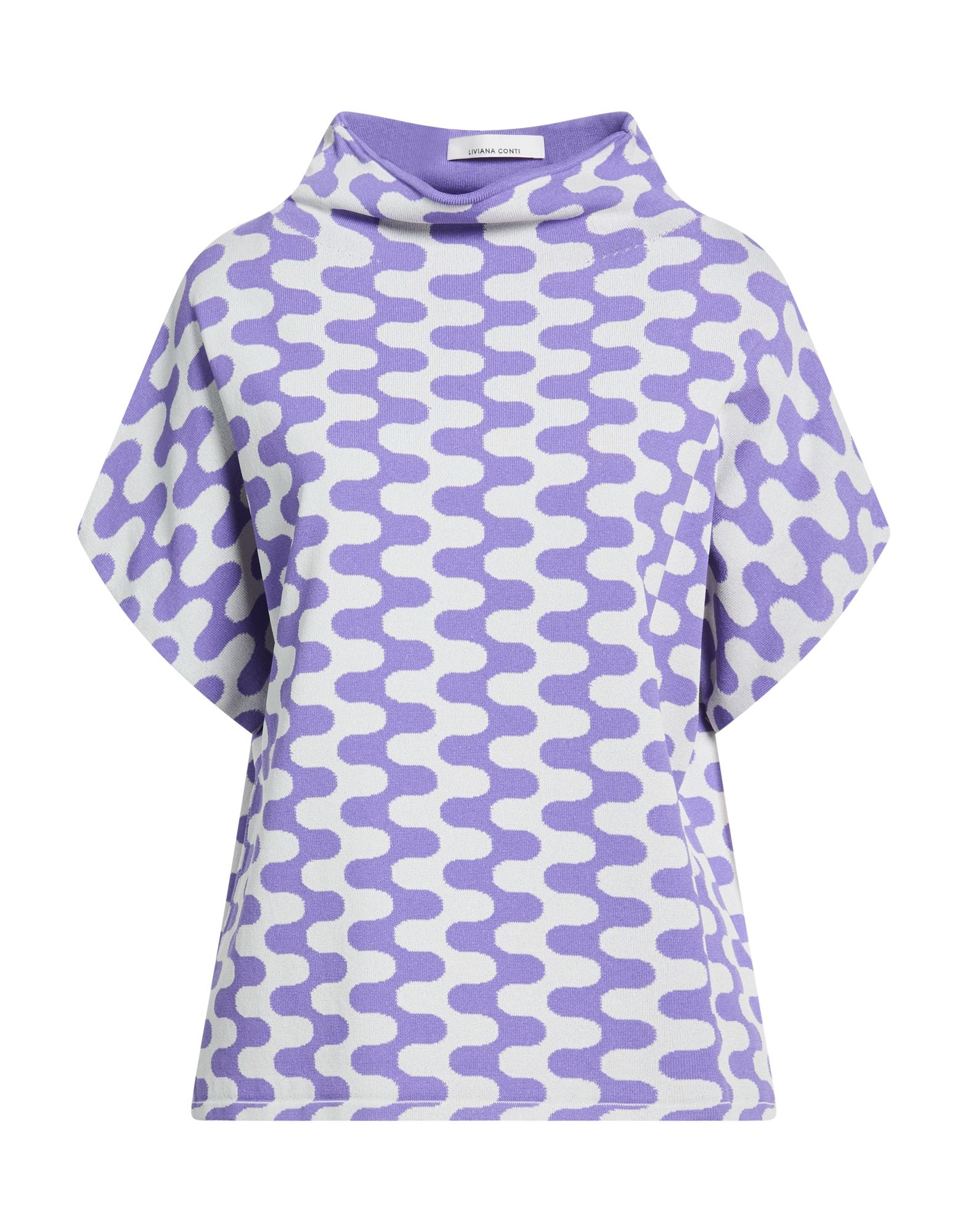 LIVIANA CONTI Rollkragenpullover Damen Violett von LIVIANA CONTI