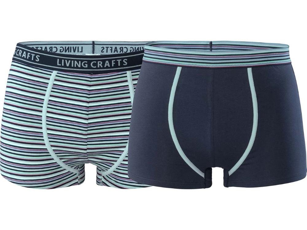 LIVING CRAFTS Boxershorts Living Crafts 2er-Pack Bio-Herren-Boxershorts 'RIC LIVING CRAFTS Boxershorts Living Crafts 2er-Pack Bio-Herren-Boxershorts 'RIC von LIVING CRAFTS