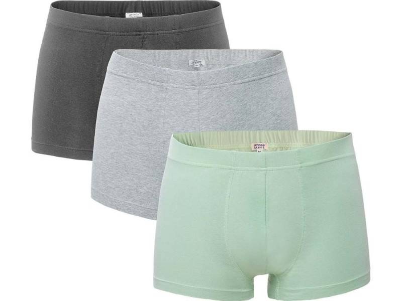 LIVING CRAFTS Boxershorts Living Crafts 3er-Pack Bio-Herren-Boxershorts 'SAG von LIVING CRAFTS