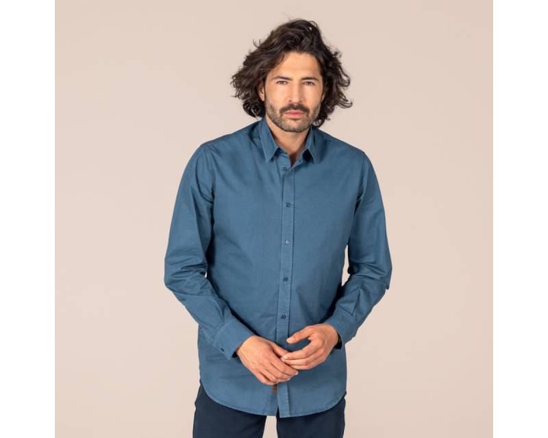 LIVING CRAFTS Langarmhemd PONTER GOTS zertifiziert von LIVING CRAFTS