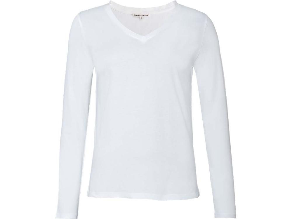 LIVING CRAFTS Langarmshirt Living Crafts Bio-Damen-Langarmshirt 'TARANA' mit von LIVING CRAFTS