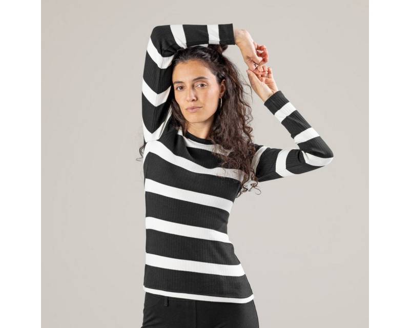 LIVING CRAFTS Langarmshirt PAULA GOTS zertifiziert von LIVING CRAFTS