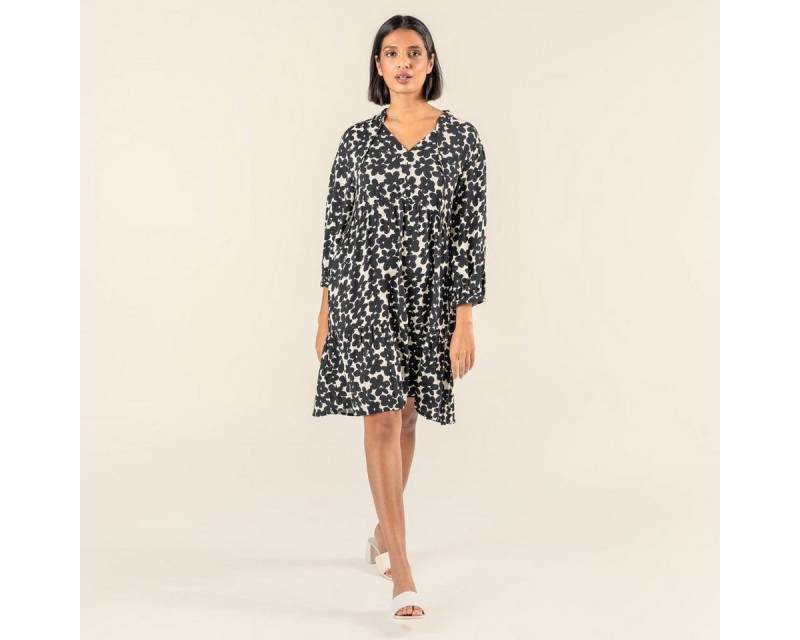 LIVING CRAFTS Midikleid OMARA Sommerkleid aus seidig-sanftem ECOVERO von LIVING CRAFTS