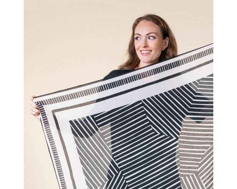 LIVING CRAFTS Modeschal RAYEN, GOTS zertifiziert von LIVING CRAFTS