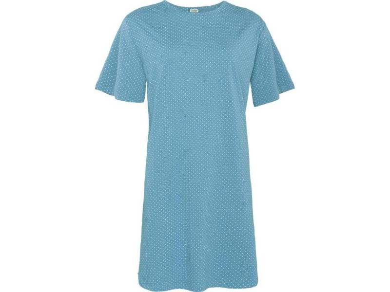 LIVING CRAFTS Pyjama Living Crafts Bio-Damen-Nachthemd 'Berit' mit Rund von LIVING CRAFTS