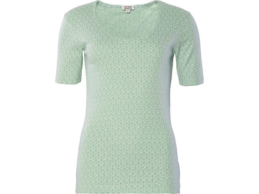 LIVING CRAFTS Pyjama Living Crafts Bio-Damen-Schlafshirt 'ROOS' mit Run von LIVING CRAFTS