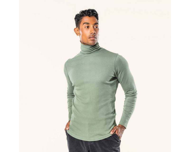LIVING CRAFTS Rollkragenpullover HELGE GOTS zertifiziert von LIVING CRAFTS