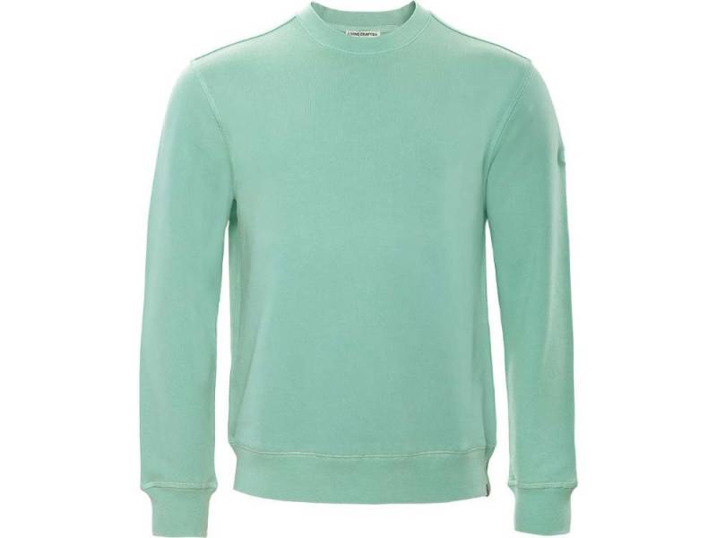 LIVING CRAFTS Rundhalspullover Living Crafts Bio-Herren-Sweatshirt 'RONNY' mit Ru von LIVING CRAFTS
