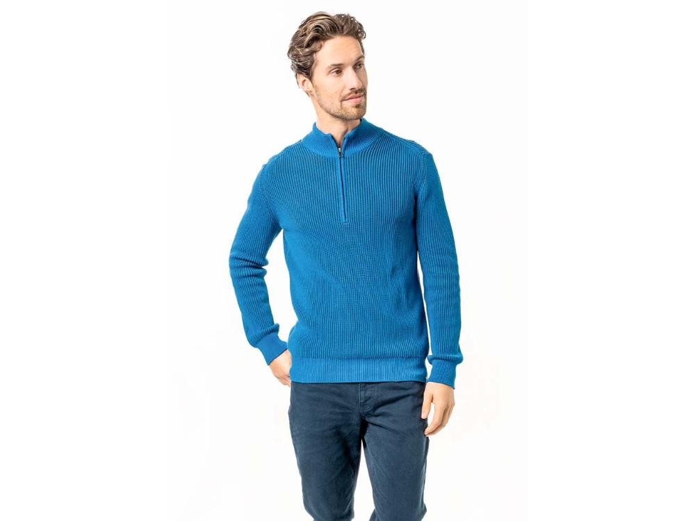 LIVING CRAFTS Rundhalspullover Living Crafts Bio-Herren-Troyer 'SAMY' mit zweifar LIVING CRAFTS Rundhalspullover Living Crafts Bio-Herren-Troyer 'SAMY' mit zweifar von LIVING CRAFTS