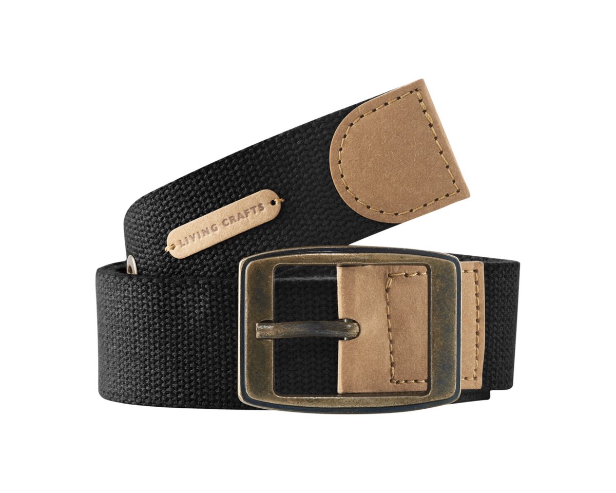 LIVING CRAFTS Stoffgürtel EDINBURGH GOTS zertifiziert von LIVING CRAFTS