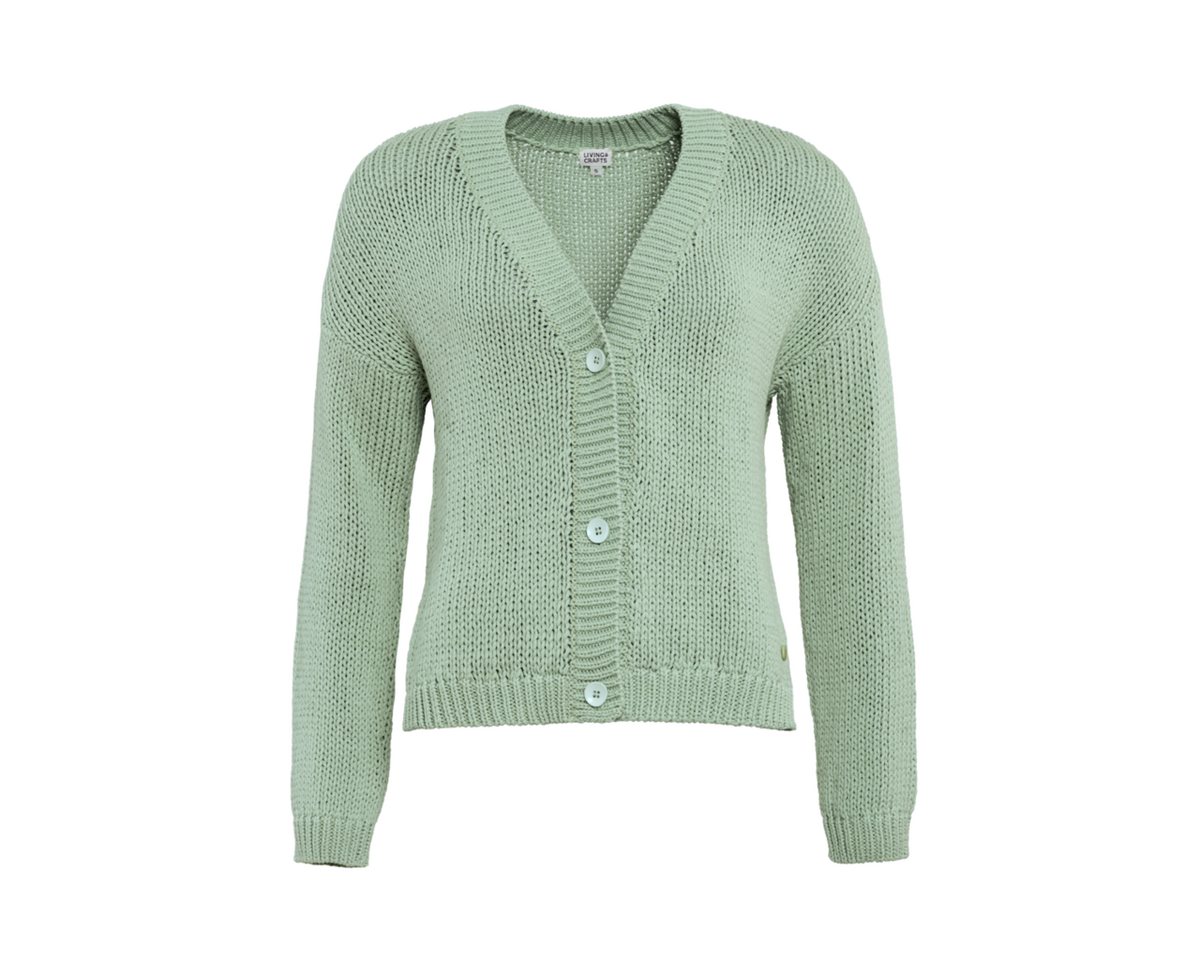 LIVING CRAFTS Strickjacke ROSANNA GOTS zertifiziert LIVING CRAFTS Strickjacke ROSANNA GOTS zertifiziert von LIVING CRAFTS