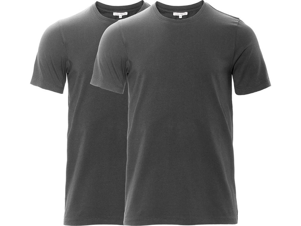 LIVING CRAFTS T-Shirt Living Crafts 2er-Pack Bio-Herren-T-Shirt 'TAWIN' von LIVING CRAFTS