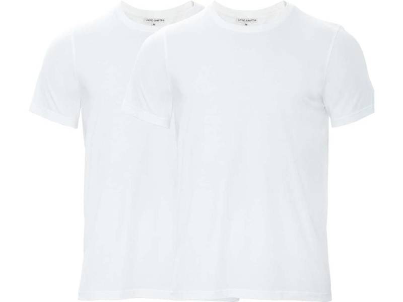 LIVING CRAFTS T-Shirt Living Crafts 2er-Pack Bio-Herren-T-Shirt 'TAWIN' von LIVING CRAFTS