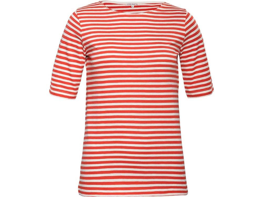 LIVING CRAFTS T-Shirt Living Crafts Bio-Damen-T-Shirt 'TANINA' mit länge von LIVING CRAFTS