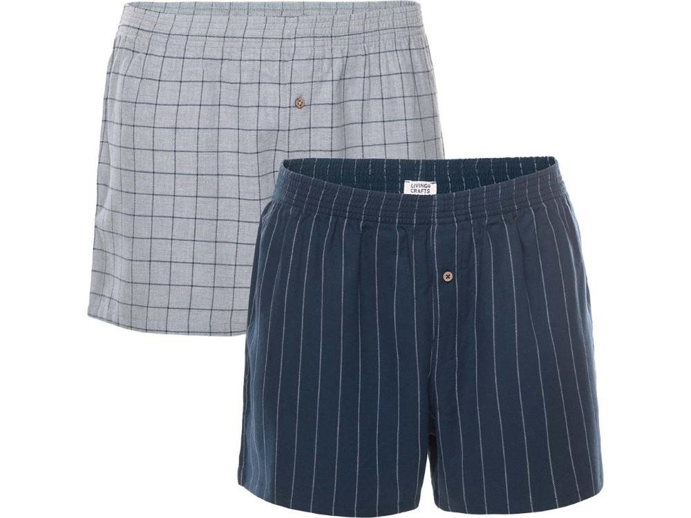 LIVING CRAFTS Unterhemd Living Crafts 2er-Pack Bio-Herren-Boxershorts 'BOR LIVING CRAFTS Unterhemd Living Crafts 2er-Pack Bio-Herren-Boxershorts 'BOR von LIVING CRAFTS