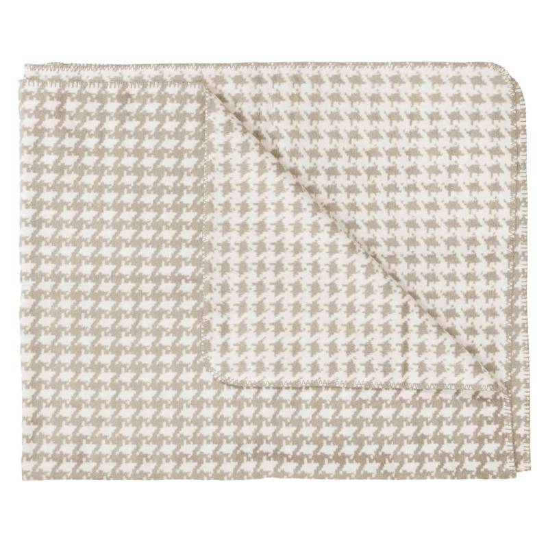 LIVING DREAMS - Jacq.-Wohndecke gekettelt natur/taupe von LIVING DREAMS