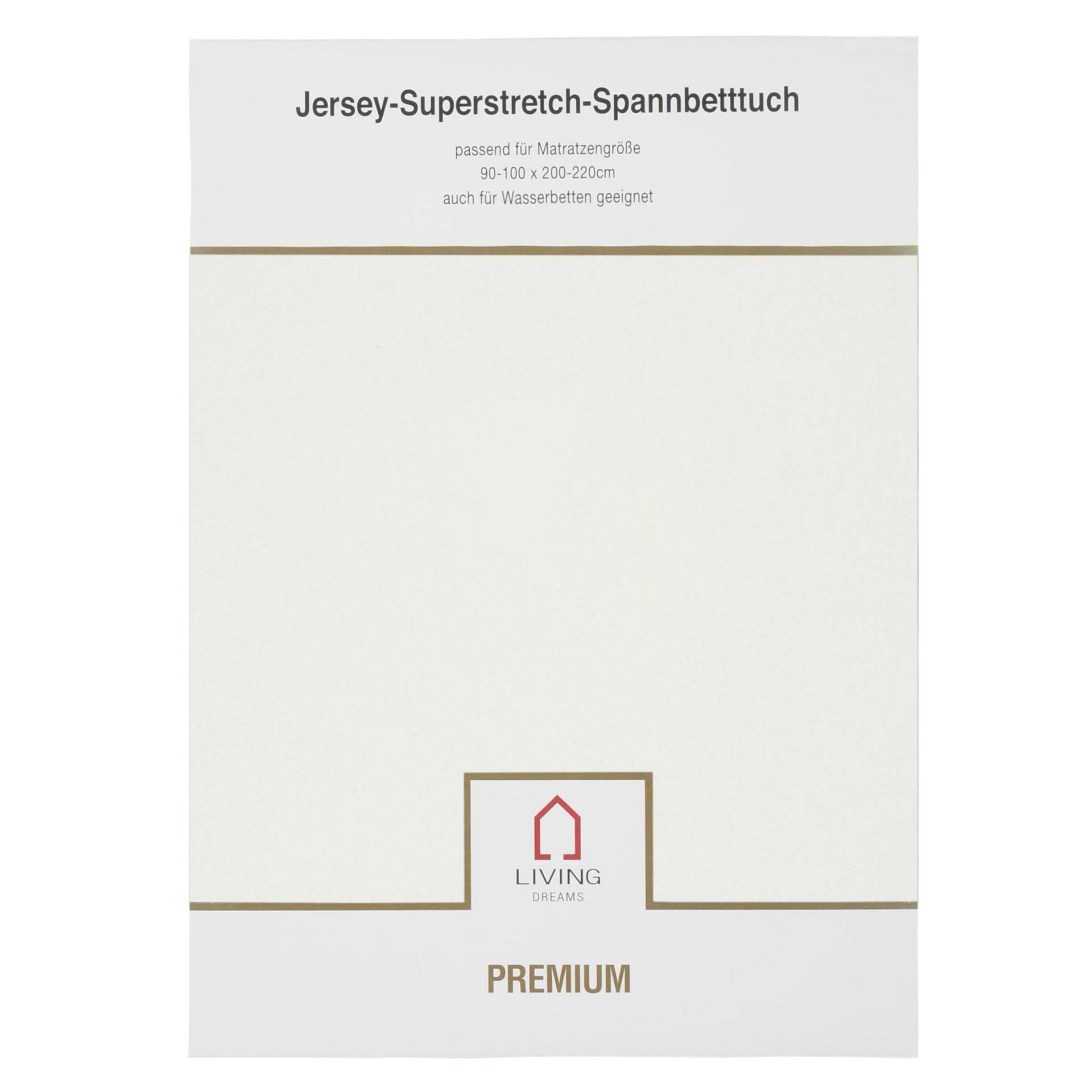 LIVING DREAMS - Jers.Elasthan-Spannbet.PREMIUM natur 200 von LIVING DREAMS