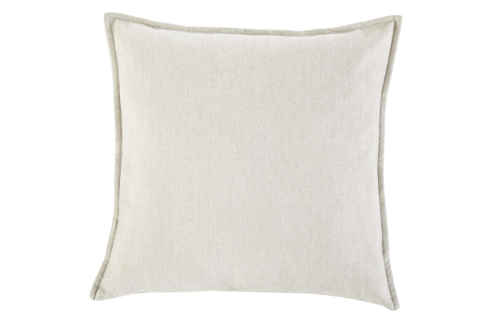 LIVING DREAMS - Melange-Kissenhülle/Stehsaum silber von LIVING DREAMS