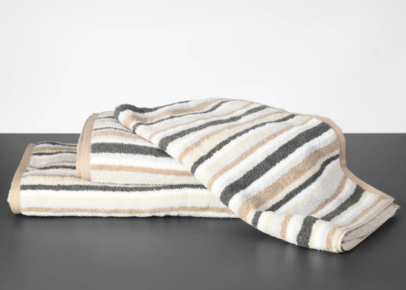 LIVING DREAMS - NOS-Jacq.-Frottierwäsche linen/silber 200 von LIVING DREAMS