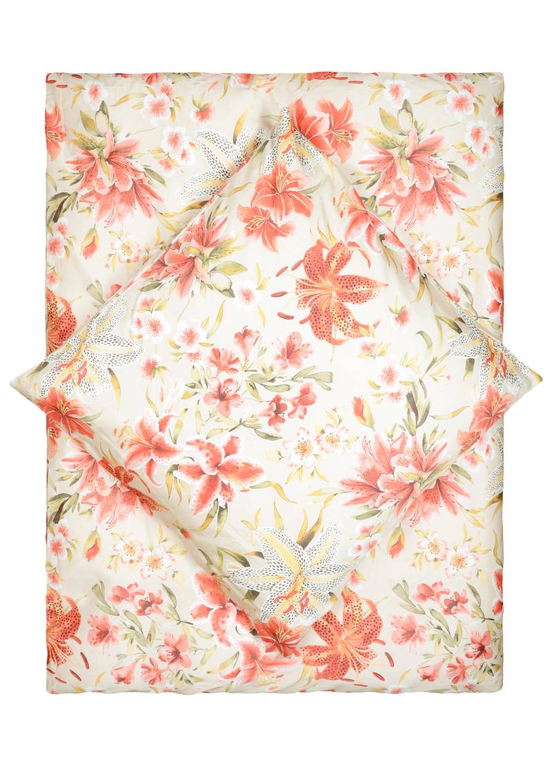 LIVING DREAMS - Satin-Bettwäsche coral von LIVING DREAMS