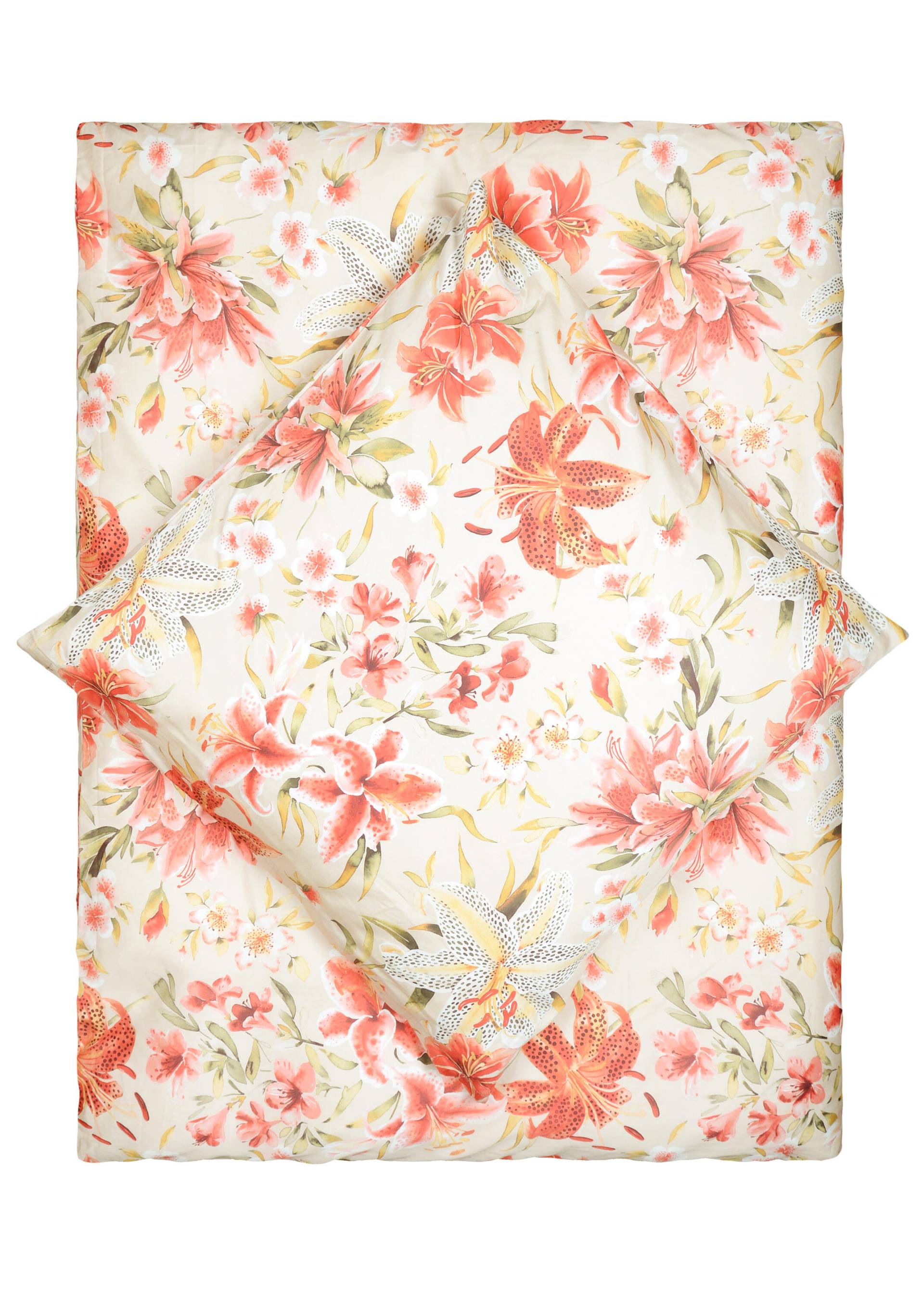 LIVING DREAMS - Satin-Bettwäsche coral von LIVING DREAMS