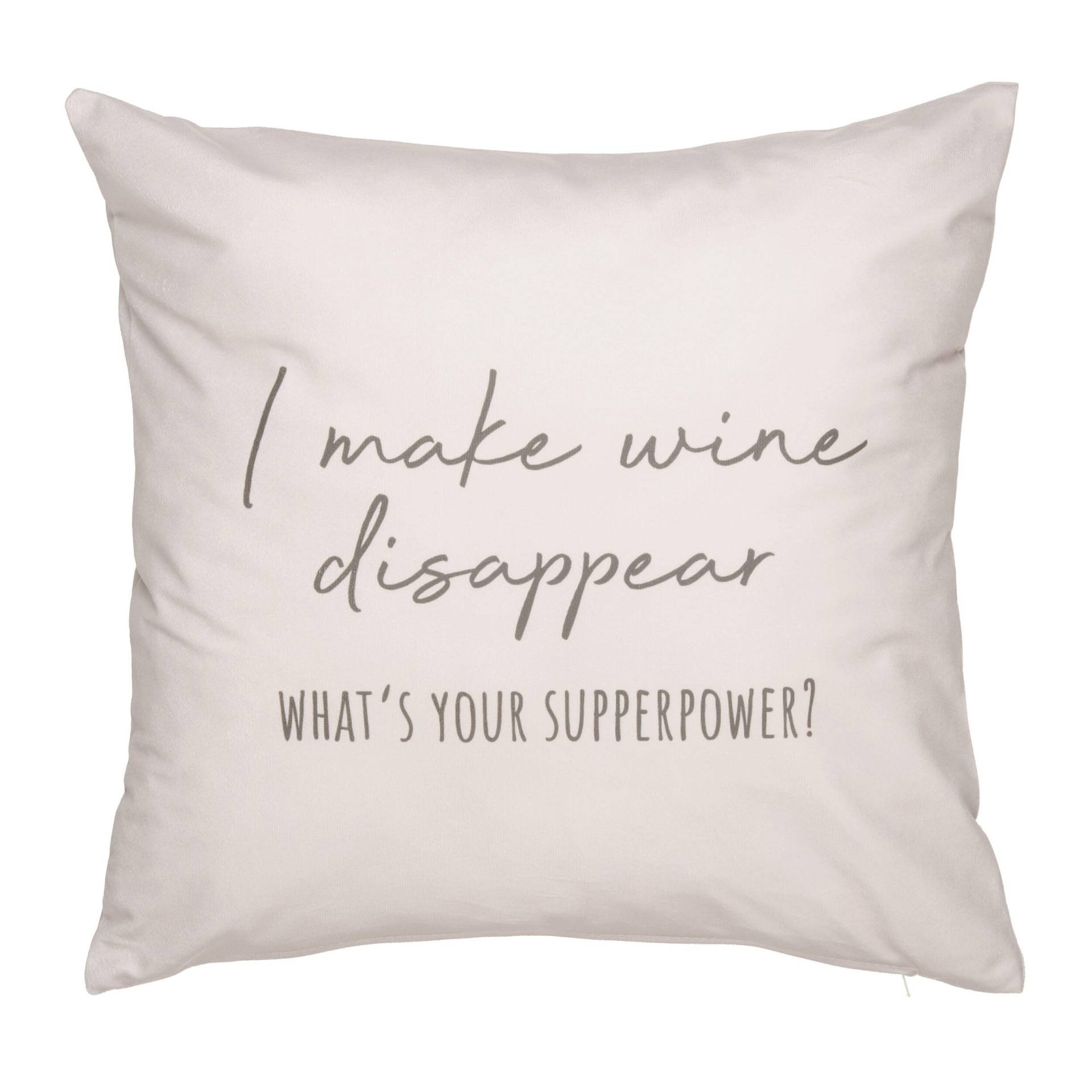 LIVING DREAMS - Velvet-Kissenhülle i make wine.... von LIVING DREAMS