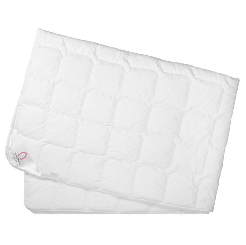 LIVING DREAMS - Wildseiden-Steppbett offwhite von LIVING DREAMS