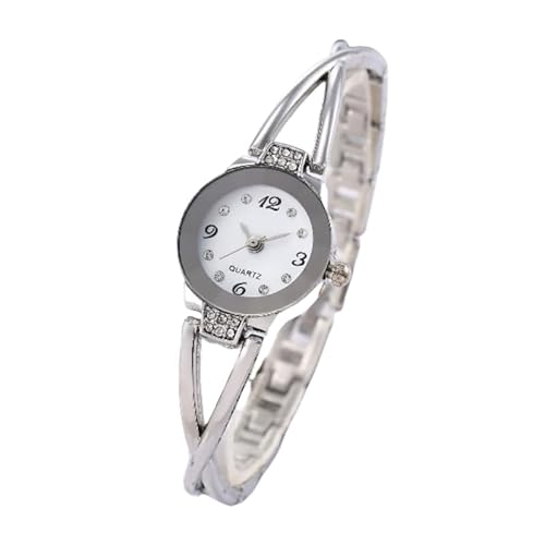 LIWEARE Trendy Frauen Armband Uhr, Kleine Zifferblatt Quarz Freizeit Beliebte Armbanduhr Weibliche Elegante Uhren (Weiß) von LIWEARE