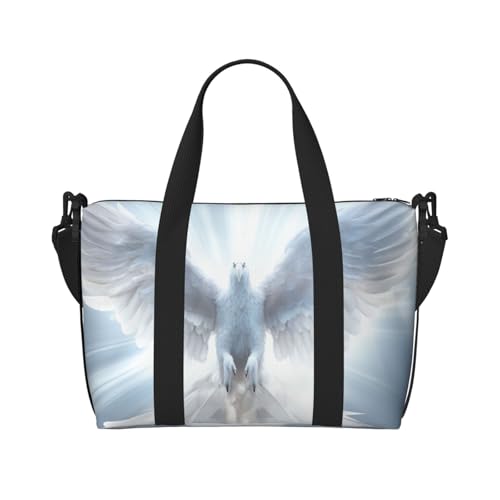 Angel Wing Print Weekender Bag Sport Gym Bag Damen Herren Krankenhaustasche Persönliche Reisetasche Handgepäcktasche Schwarz, Einheitsgröße, Schwarz, Einheitsgröße, Schwarz , Einheitsgröße von LIXLZH