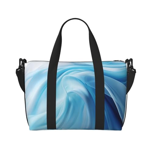 Blue Line Print Weekender Bag Sport Gym Bag Damen Herren Krankenhaustasche Persönliche Reisetasche Handgepäcktasche Schwarz, Einheitsgröße, Schwarz, Einheitsgröße, Schwarz , Einheitsgröße von LIXLZH