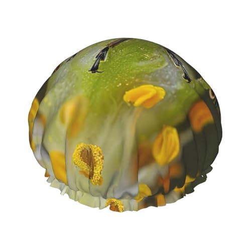 Doppelschichtige Duschhaube mit Marienkäfer-Druck, für Damen und Herren, für den Heimgebrauch Doppelschichtige Duschhaube mit Marienkäfer-Druck, für Damen und Herren, für den Heimgebrauch von LIXLZH