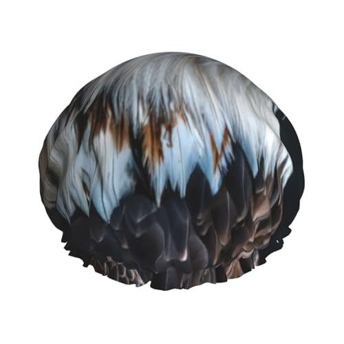 Doppelschichtige Duschhaube mit Weißkopfseeadleraufdruck, für Damen und Herren, Duschhaube, Salon, Heimgebrauch Doppelschichtige Duschhaube mit Weißkopfseeadleraufdruck, für Damen und Herren, Duschhaube, Salon, Heimgebrauch von LIXLZH