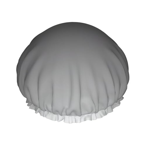 Doppelschichtige Duschhaube mit weißem bis schwarzem Druck, für Damen und Herren, für den Heimgebrauch Doppelschichtige Duschhaube mit weißem bis schwarzem Druck, für Damen und Herren, für den Heimgebrauch von LIXLZH