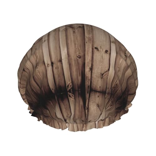 Duschhaube mit Holzmaserung, doppellagig, für Damen und Herren, Duschhaube, Salon, Heimgebrauch Duschhaube mit Holzmaserung, doppellagig, für Damen und Herren, Duschhaube, Salon, Heimgebrauch von LIXLZH