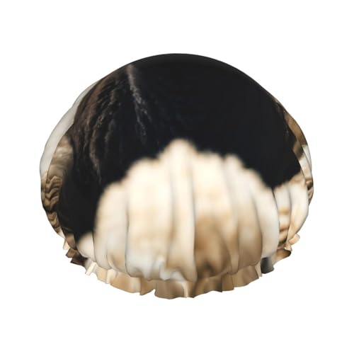 Duschhaube mit Schaf- und Lämmer-Aufdruck, doppellagig, für Damen und Herren, für den Heimgebrauch Duschhaube mit Schaf- und Lämmer-Aufdruck, doppellagig, für Damen und Herren, für den Heimgebrauch von LIXLZH
