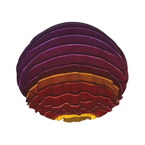 Duschhaube mit buntem Ziegeldruck, doppellagig, Baden, Duschhaube, für Damen und Herren, Duschhaube, Salon, Heimgebrauch Duschhaube mit buntem Ziegeldruck, doppellagig, Baden, Duschhaube, für Damen und Herren, Duschhaube, Salon, Heimgebrauch von LIXLZH