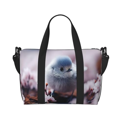 Frühlingsvogel Print Weekender Bag Sport Gym Bag Damen Herren Krankenhaustasche Persönliche Reisetasche Handgepäcktasche Schwarz, Einheitsgröße, Schwarz, Einheitsgröße, Schwarz , Einheitsgröße von LIXLZH