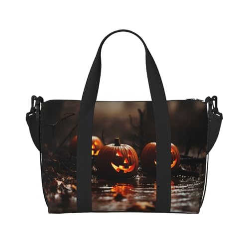 Halloween 1 Print Weekender Bag Sport Gym Bag Damen Herren Krankenhaustasche Persönliche Reisetasche Handgepäcktasche Schwarz, Einheitsgröße, Schwarz, Einheitsgröße, Schwarz , Einheitsgröße von LIXLZH