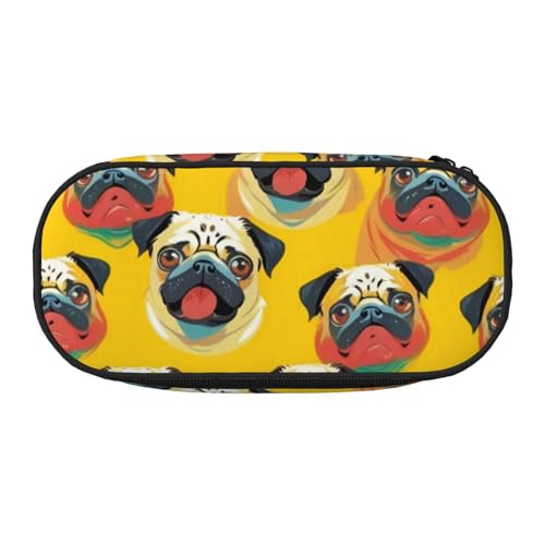 LIXLZH Federmäppchen mit französischem Stierkampf-Wassermelonen-Druck, Unisex, modisch, Make-up-Tasche, Schreibwaren, Kulturbeutel von LIXLZH