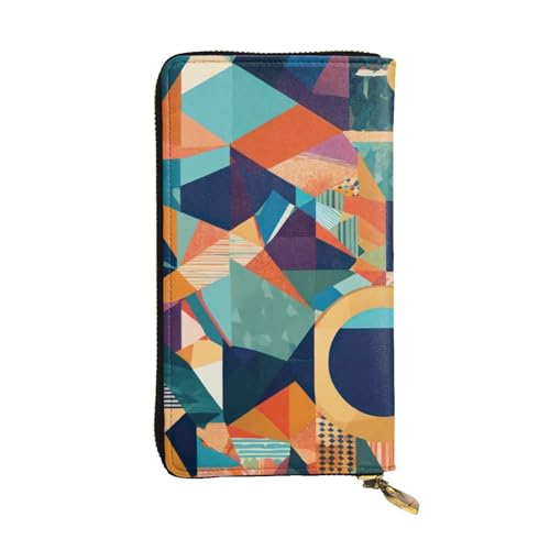 LIXLZH Geldbörse mit abstraktem geometrischem Druck, für Damen und Herren, Leder, Münzgeldbörse, Kreditkartenhalter, Organizer, Reißverschluss, Schwarz, Einheitsgröße, Schwarz, Schwarz , Einheitsgröße LIXLZH Geldbörse mit abstraktem geometrischem Druck, für Damen und Herren, Leder, Münzgeldbörse, Kreditkartenhalter, Organizer, Reißverschluss, Schwarz, Einheitsgröße, Schwarz, Schwarz , Einheitsgröße von LIXLZH