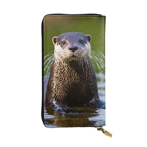 LIXLZH Geldbörse mit süßem braunem Otter-Druck, für Damen und Herren, Leder, Münzgeldbörse, Kreditkartenhalter, Organizer, Reißverschluss, Schwarz, Einheitsgröße, Schwarz, Schwarz , Einheitsgröße LIXLZH Geldbörse mit süßem braunem Otter-Druck, für Damen und Herren, Leder, Münzgeldbörse, Kreditkartenhalter, Organizer, Reißverschluss, Schwarz, Einheitsgröße, Schwarz, Schwarz , Einheitsgröße von LIXLZH